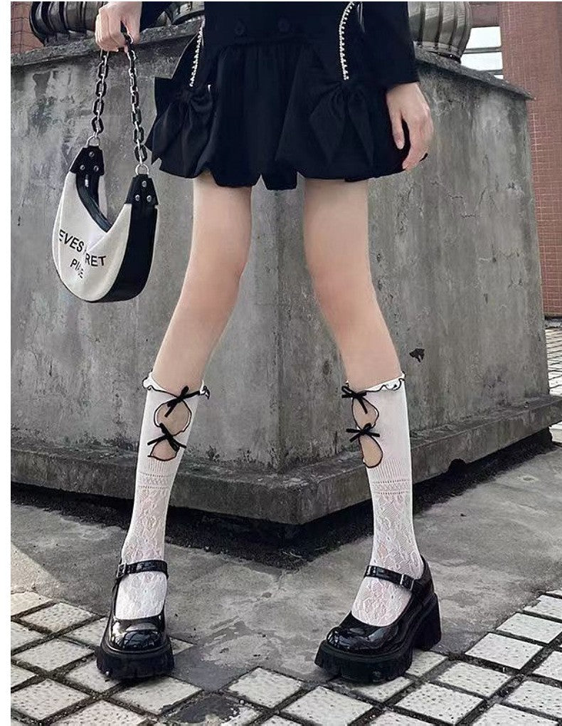 Lace Calf Stockings - Japanese Style Design