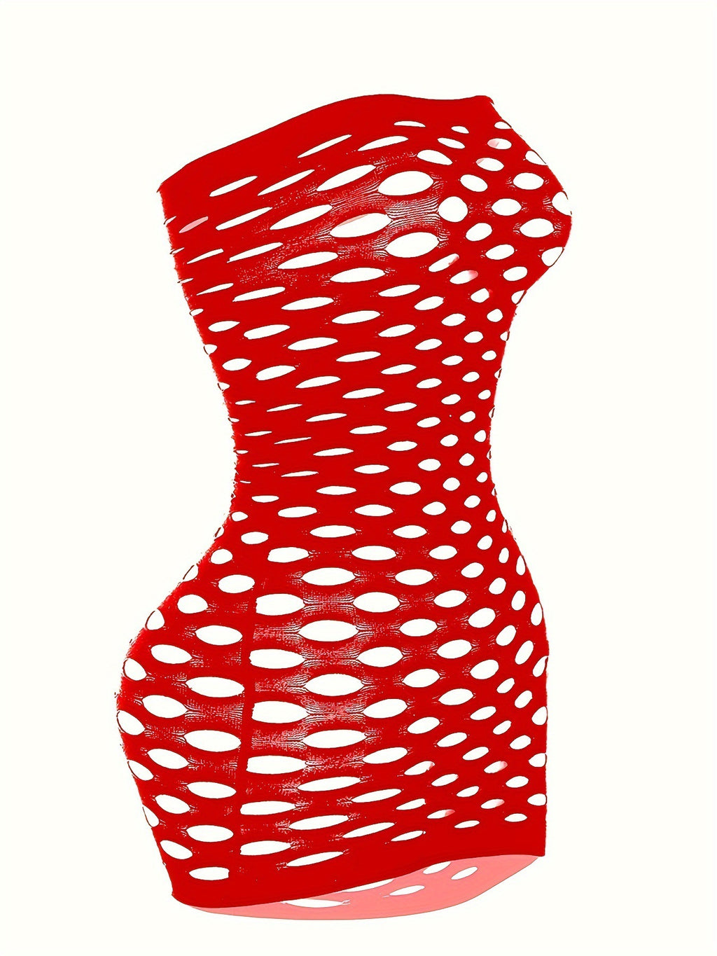 Plus Size Mesh Dress - Bodycon Nightwear