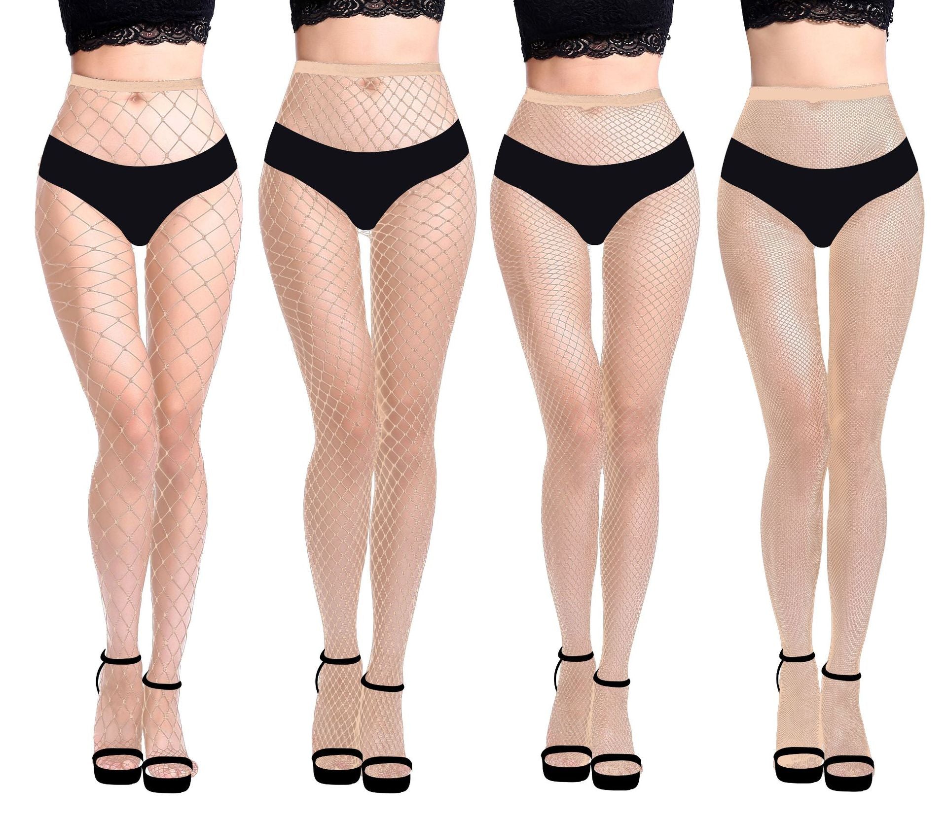Fishnet Stockings Lingerie Set - Panty and Hosiery