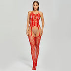 One-Piece Mesh Stockings Pajamas - Comfortable Sleepwear