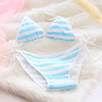Sailor Stripes Cotton Bralette - Seamless Kawaii Set