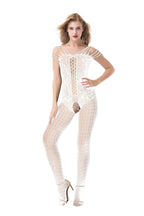 Full Coverage Fishnet Bodystocking - One Piece Plus Size Hosiery