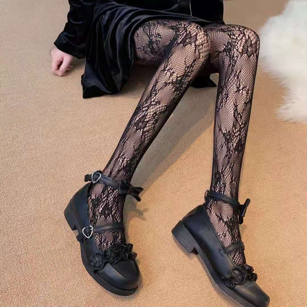 Anti-Snag Lace Pantyhose - Korean Style Hosiery