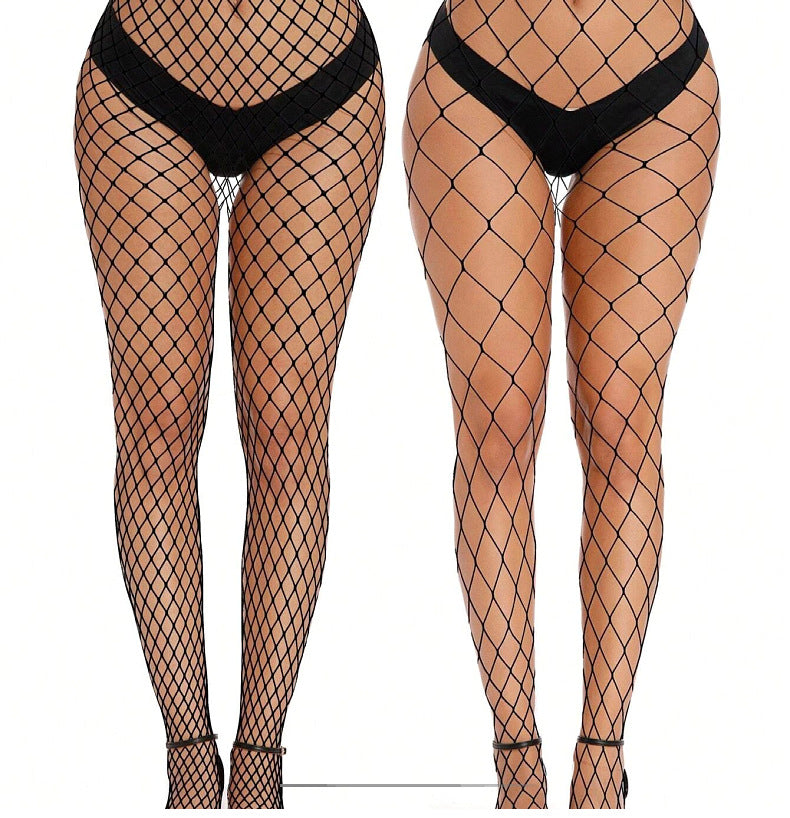 Fishnet Mesh Pantyhose - High Waist Multi-Color