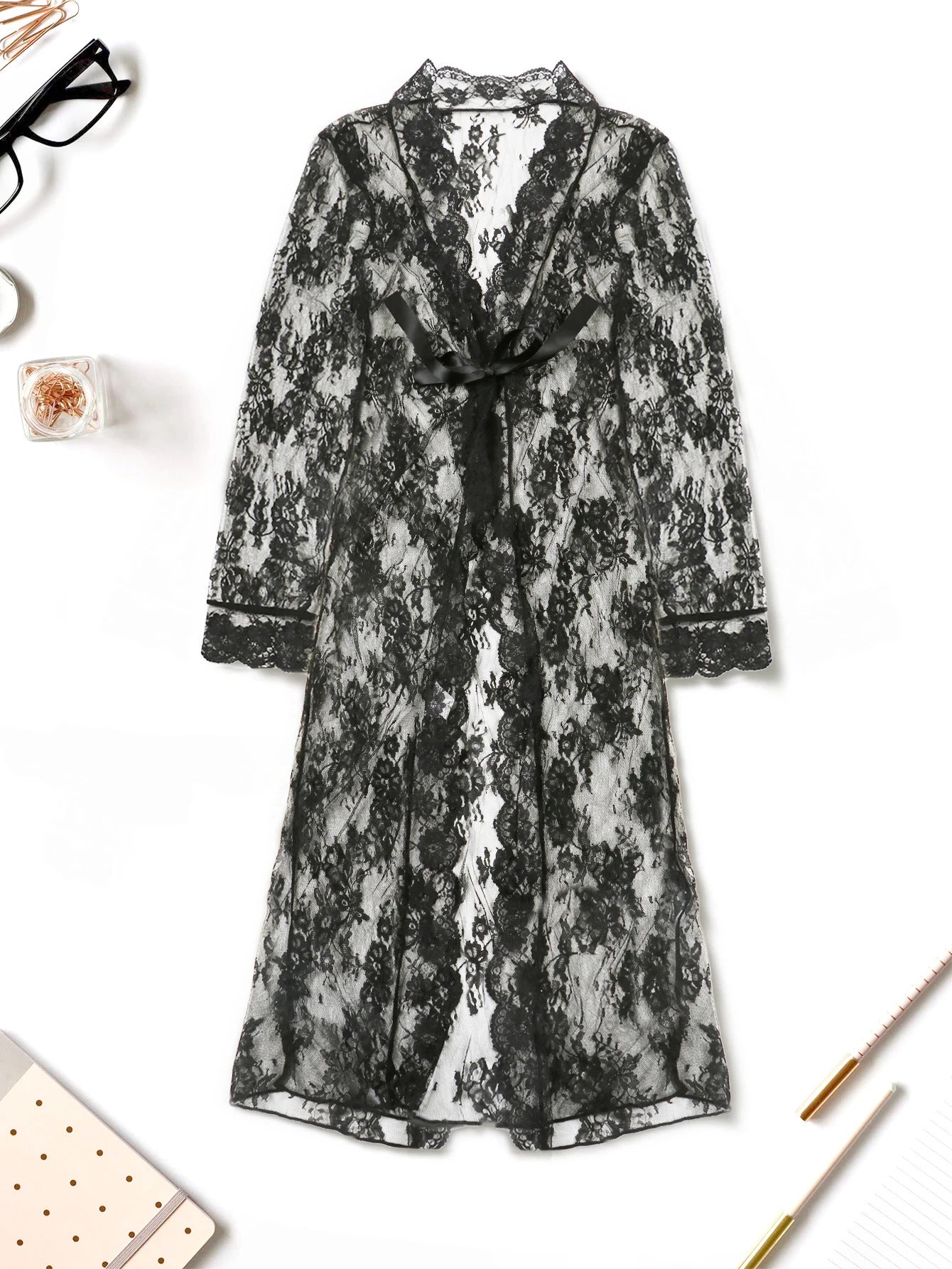 Summer Enchantment Lace Lingerie Set - 4 Piece Bra & Garter Collection