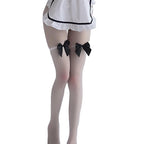 Thigh High Stockings - Over Knee Hosiery with Bow