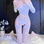 Lace Sleepwear Bodysuit - Comfortable Nightwear