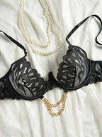 Chains of Desire 4-Piece Lingerie - Corset and Chain Set