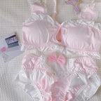 Sweet Bunny Dreams Kawaii Bralette - Wire-Free Comfort Set