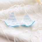 Sailor Stripes Cotton Bralette - Seamless Kawaii Set