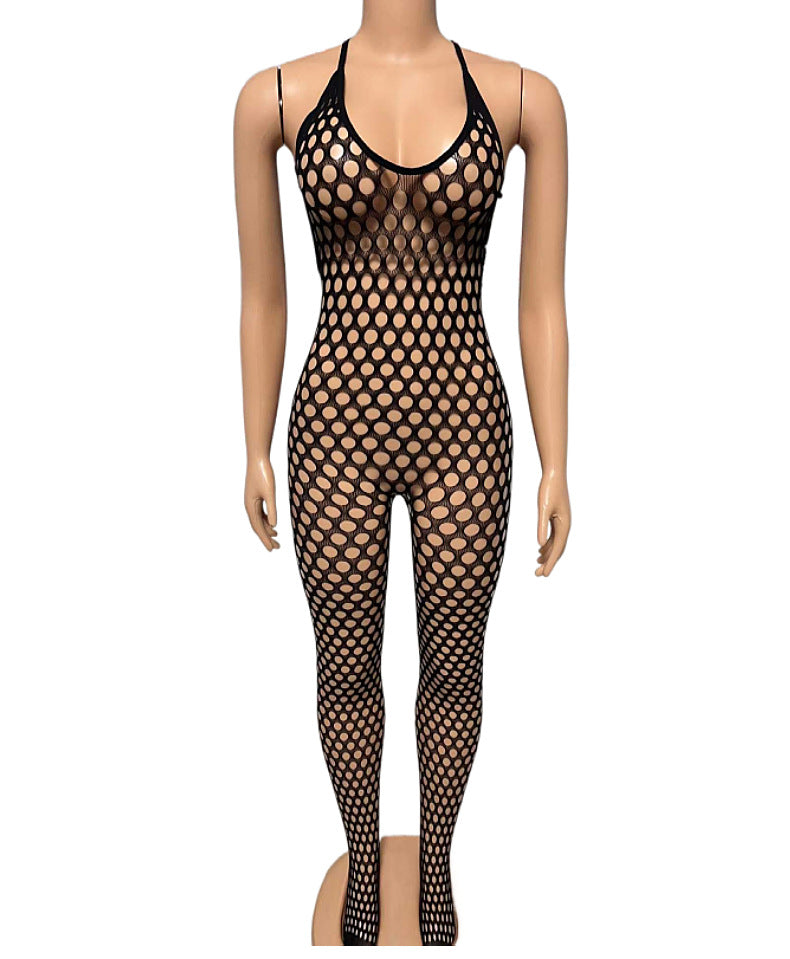 Backless Mesh Dress - Plus Size One Piece Lingerie