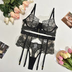 Lolita Dreams Sheer Lace Set - Romantic Bra and Panty