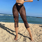 Leopard Print Mesh Pantyhose - Sheer Patterned Tights