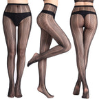 Fishnet Jacquard Pantyhose Set - Sleepwear Combo