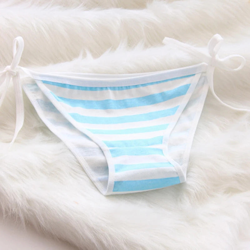 Sailor Stripes Cotton Bralette - Seamless Kawaii Set