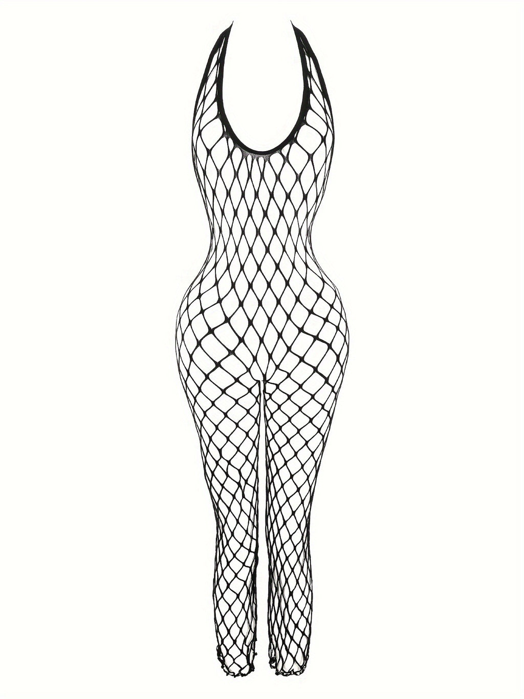 Backless Mesh Dress - Plus Size One Piece Lingerie