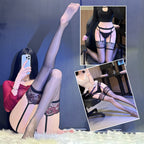 Lace Trim Thigh High Stockings - Ultra-Thin Over-the-Knee