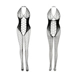 Halter Deep V Bodysuit - Hollow Out One-Piece Tights