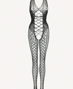 Tight-Fitting Bodysuit Pantyhose with Lace Garter Stockings Set