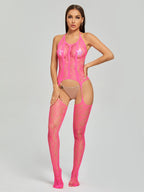 One-Piece Mesh Stockings Pajamas - Comfortable Sleepwear