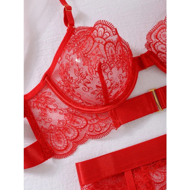 Lolita Dreams Sheer Lace Set - Romantic Bra and Panty