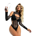 One-Piece Bikini Style Bodysuit - Fashion Swimwear