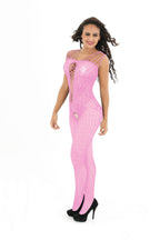 Full Coverage Fishnet Bodystocking - One Piece Plus Size Hosiery