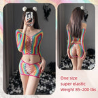 Velvet Dreams Lace Babydoll - Garter Belt Nightwear Set