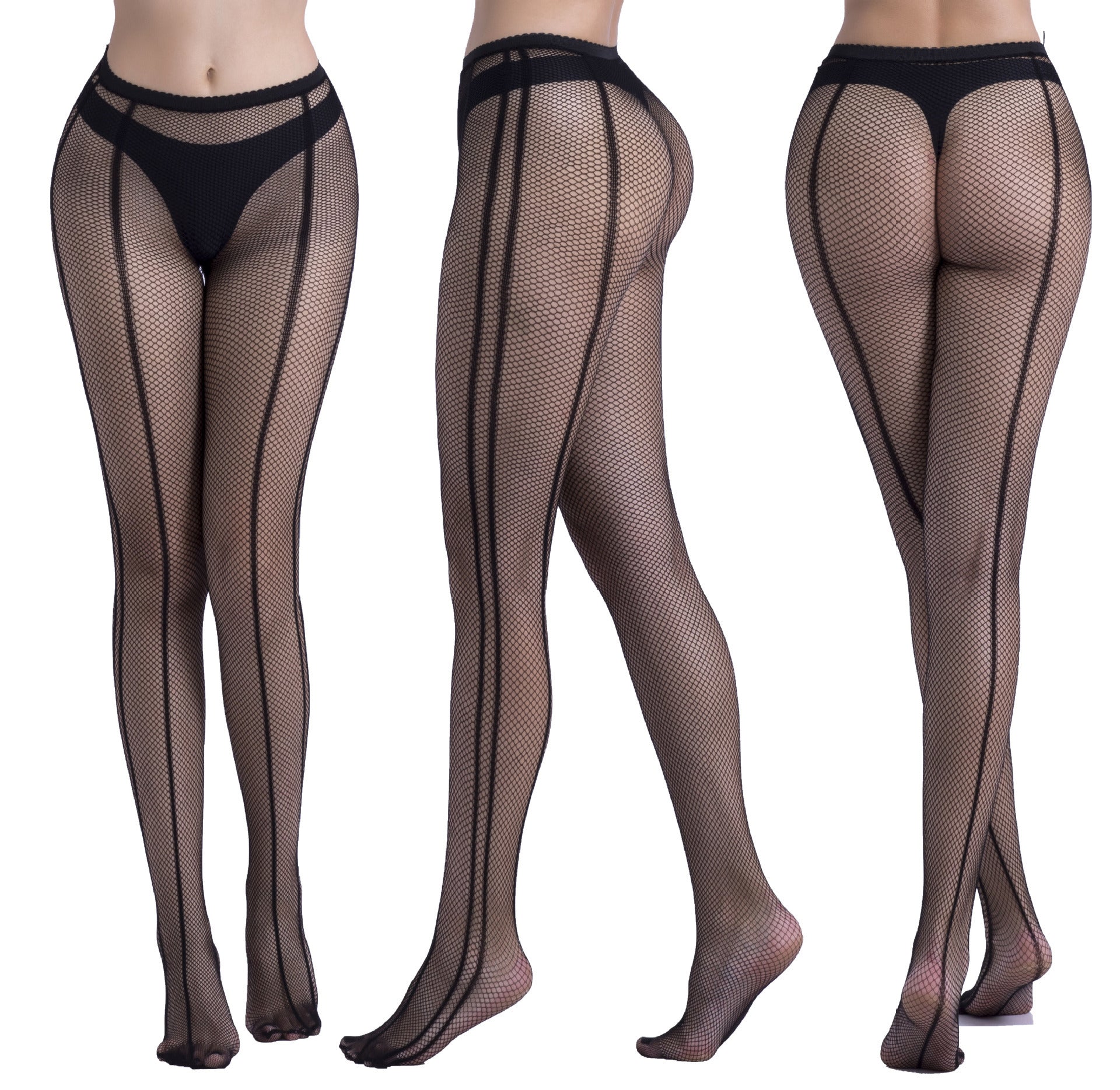 Fishnet Jacquard Pantyhose Set - Sleepwear Combo