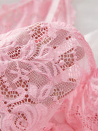 Silken Dreams Lace Nightdress - V-Neck Full Slip Sleepwear