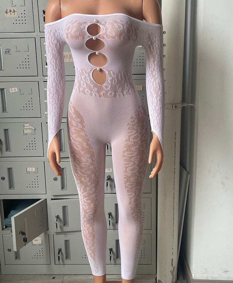 Leopard Print Jacquard Bodysuit - Animal Print Set