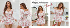 Romantic Ruffles Off-Shoulder Babydoll - Long Sleeve Nightgown