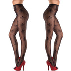 Halloween Skull Head Pantyhose - Mesh Stockings