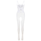 Fishnet Bodysuit - Halter Strap Lingerie