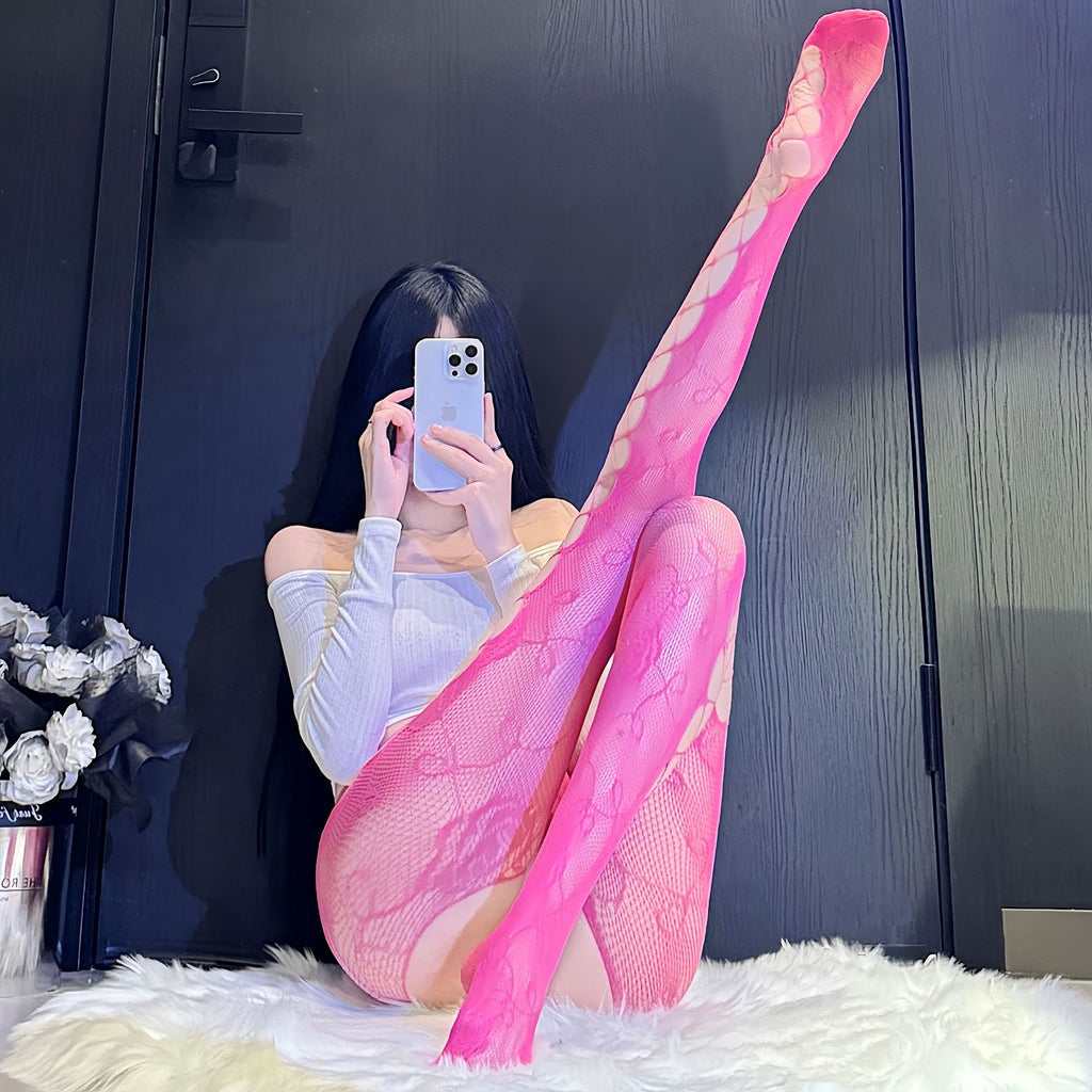 Lace Stockings Set - Garter Style Hosiery