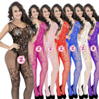 Plus Size Camisole Bodysuit with Stockings Set