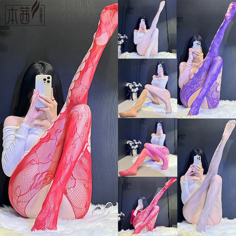 Lace Stockings Set - Garter Style Hosiery