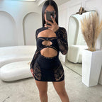 Round Neck Mesh Bodysuit - Strapless Shawl Style