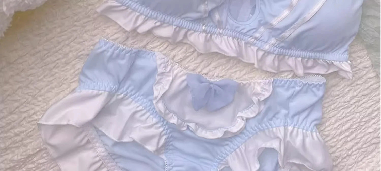 Sweet Bunny Dreams Kawaii Bralette - Wire-Free Comfort Set