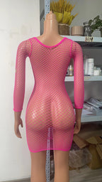 Plus Size Mesh Bodysuit - Hollow Out One-Piece Swimsuit