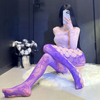 Lace Stockings Set - Garter Style Hosiery