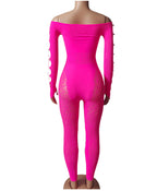 Plus Size Leopard Print Bodysuit - High Waist Slim Mesh Pajama Set