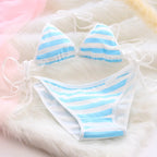 Sailor Stripes Cotton Bralette - Seamless Kawaii Set