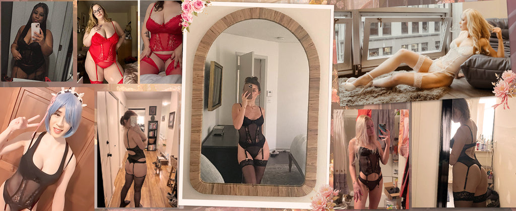 Full Coverage Fishnet Bodystocking - Attached Stockings