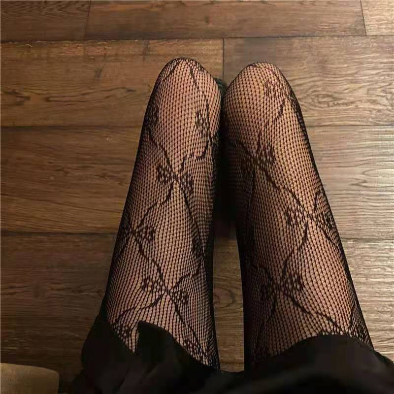 Anti-Snag Lace Pantyhose - Korean Style Hosiery