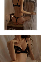 Parisian Whisper French Lace Set - Ultra-Thin Underwire Bra