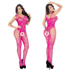 Plus Size Camisole Bodysuit with Stockings Set