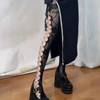Anti-Snag Lace Pantyhose - Korean Style Hosiery