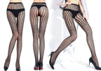 Fishnet Jacquard Pantyhose Set - Sleepwear Combo